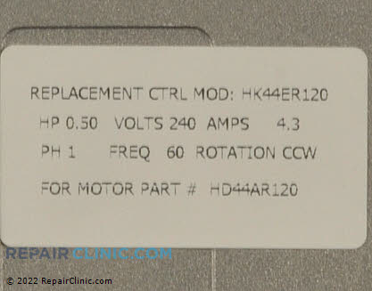 Motor Control Board HK44ER120 Alternate Product View