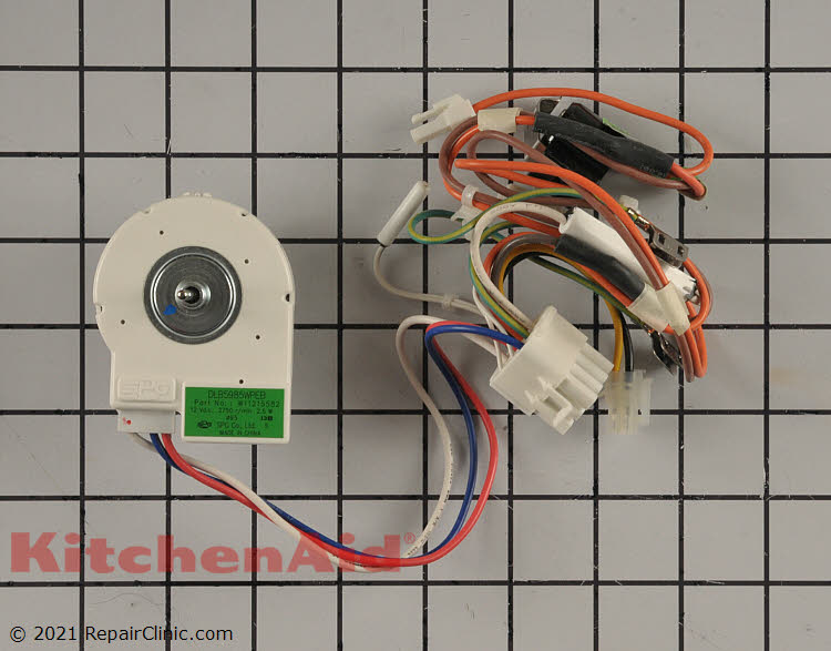 Evaporator Fan Motor W11224591 KitchenAid Replacement Parts