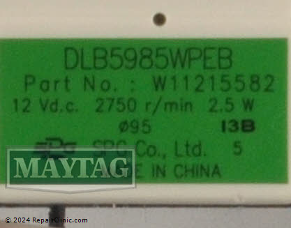Evaporator Fan Motor W11224591 Alternate Product View