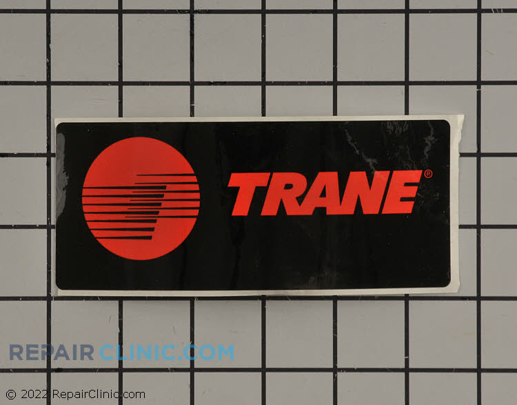 Plate; name, trane, 6.00 x 2.49 (sticker)