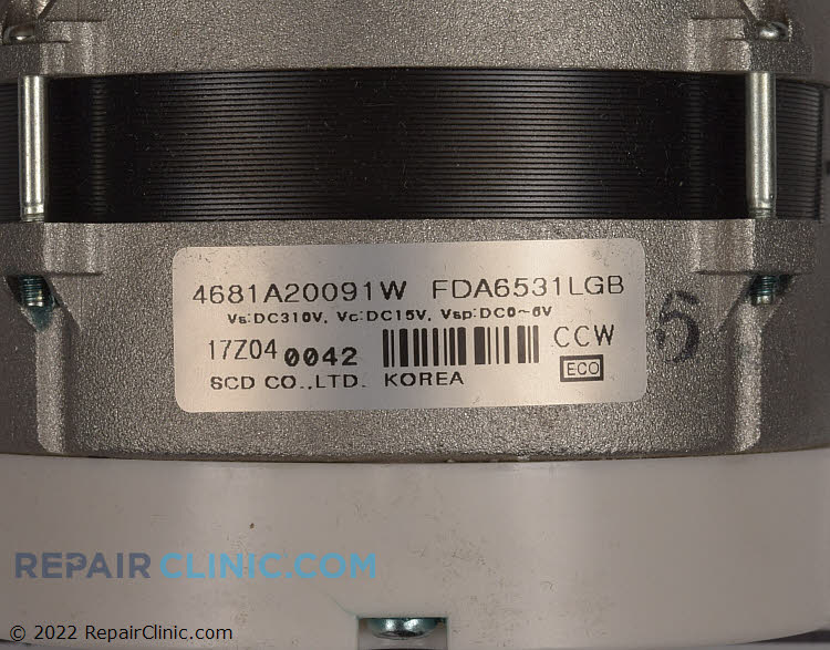 Evaporator Fan Motor 4681A20091W Alternate Product View