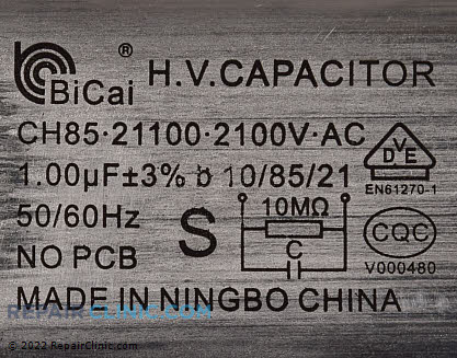 Capacitor 0CZZW1H004B Alternate Product View