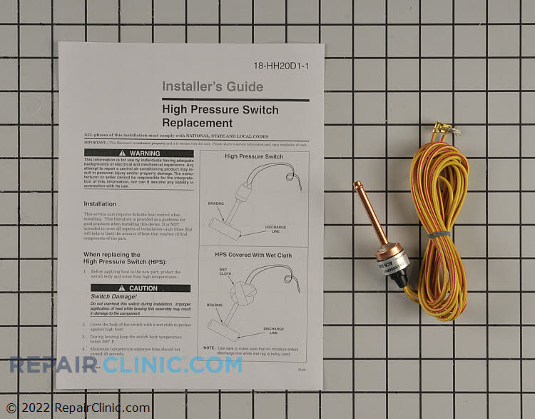 Packaged Unit/RTU Pressure Switch SWT03273 Trane Pressure Switch