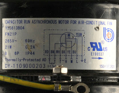 Fan Motor 5304485189 Alternate Product View