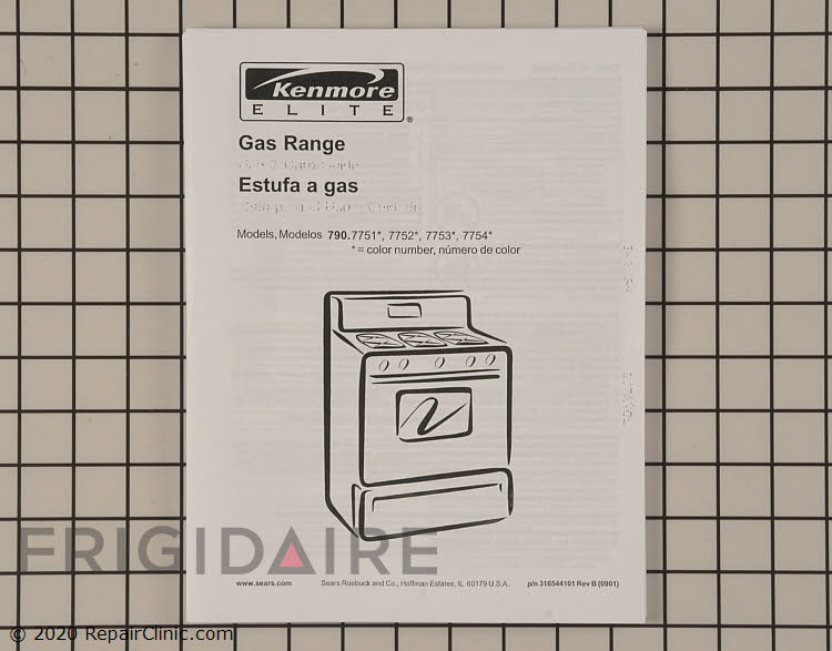 316544101 Kenmore Range/Stove/Oven Manual