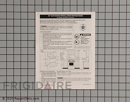 Installation Instructions 316259328 Alternate Product View