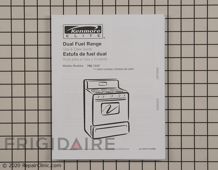 316417312 Kenmore Range/Stove/Oven Manual