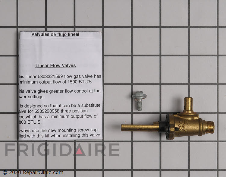 5303935185 Surface Burner Valve