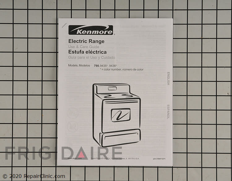 316417271 Kenmore Range/Stove/Oven Manual