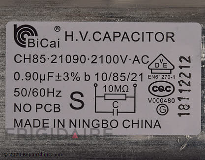 High Voltage Capacitor 5304509478 | Frigidaire Appliance Parts