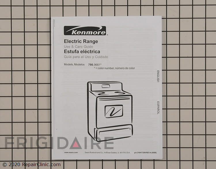 316417209 Kenmore Range/Stove/Oven Manual