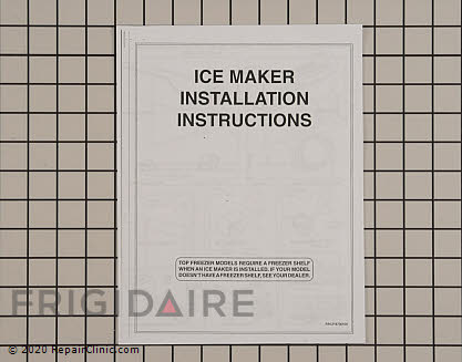 Installation Instructions 218736100 Alternate Product View