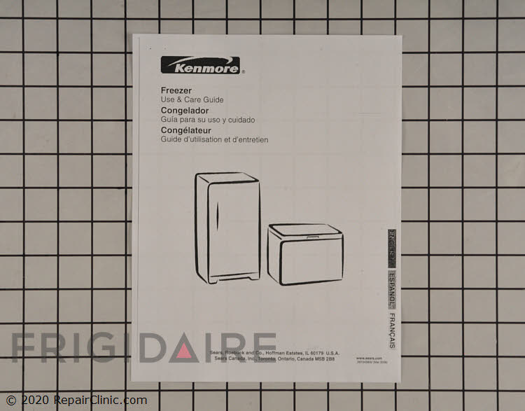 297245600 Kenmore Freezer User Manual
