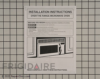 Installation Instructions 316488506 Alternate Product View