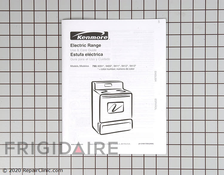316417205 Kenmore Range/Stove/Oven Manual