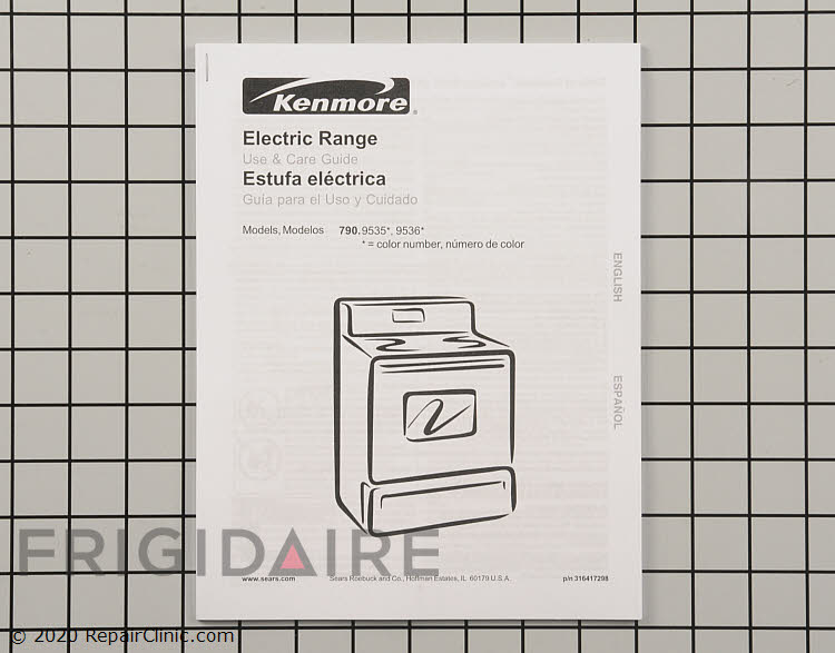 316417298 Kenmore Range/Stove/Oven Manual