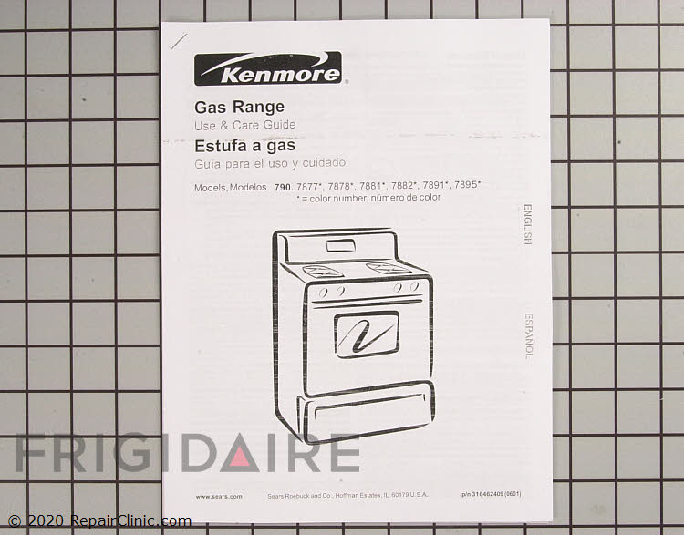 316462409 Kenmore Range/Stove/Oven Manual