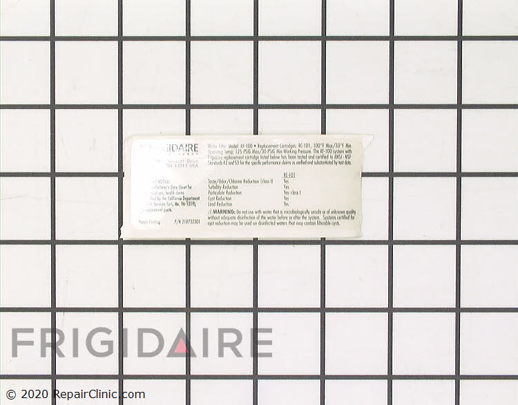 218732301 Refrigerator Decal
