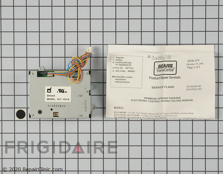 216885800 Main Control Board