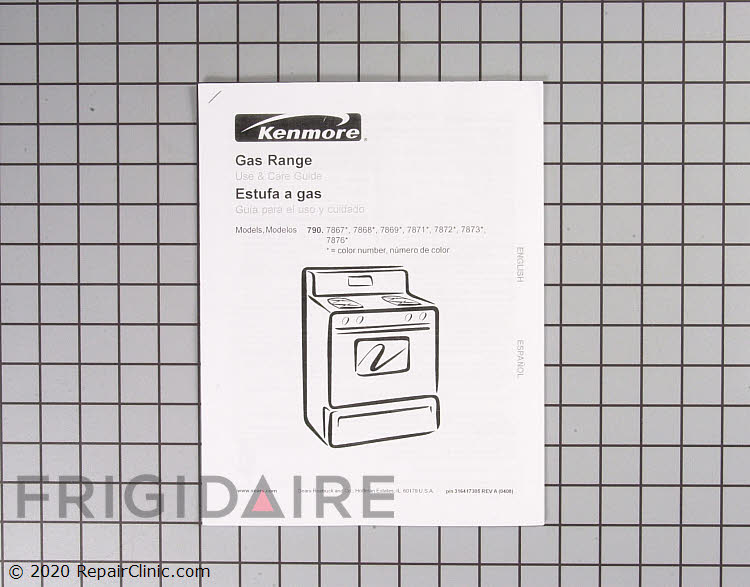 316417305 Kenmore Range/Stove/Oven Manual