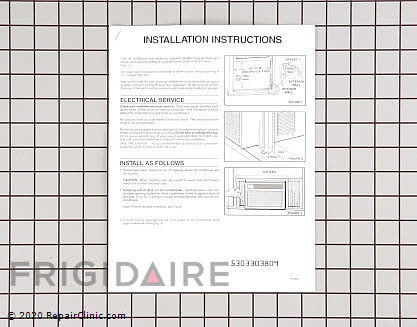 Installation Instructions 5303303809 Alternate Product View
