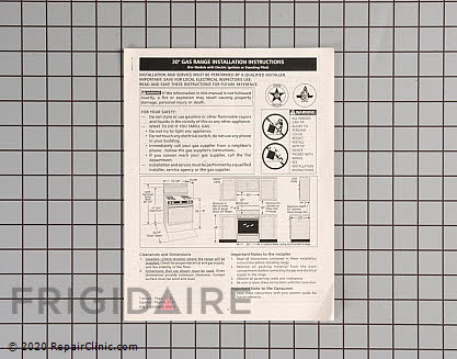 Installation Instructions 316105805 Alternate Product View