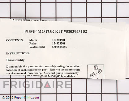 Circulation and Drain Pump Motor 5303943152 Alternate Product View