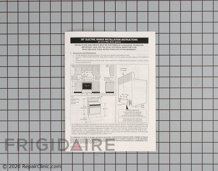 316003018 Installation Instructions