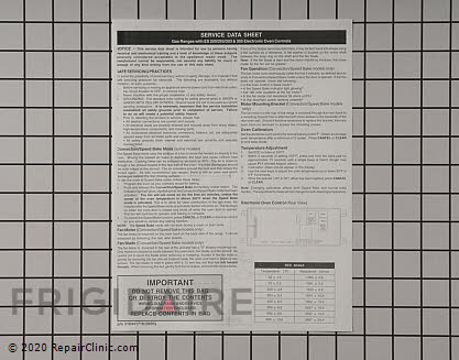 Tech Sheet 316441716 Alternate Product View
