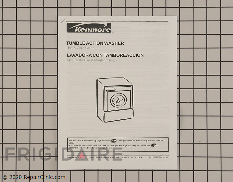 134906900 Kenmore Washing Machine Manual