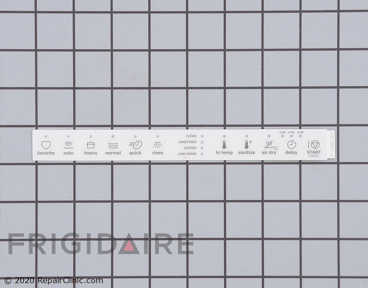 154621401 Electrolux Dishwasher Overlay