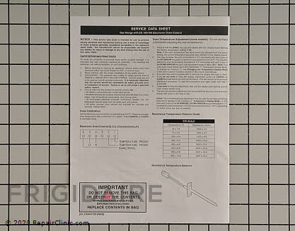 Tech Sheet 316441709 Alternate Product View