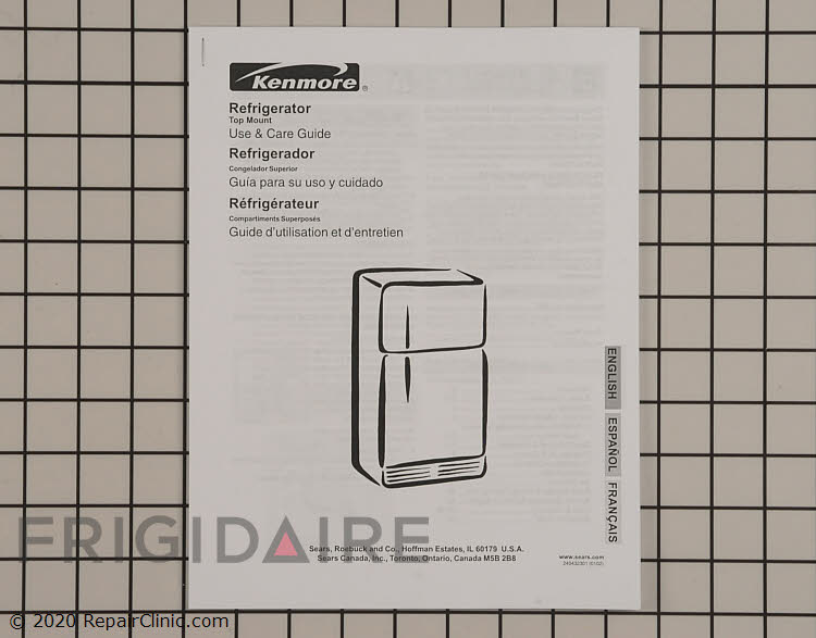 240432301 Kenmore Refrigerator Manual