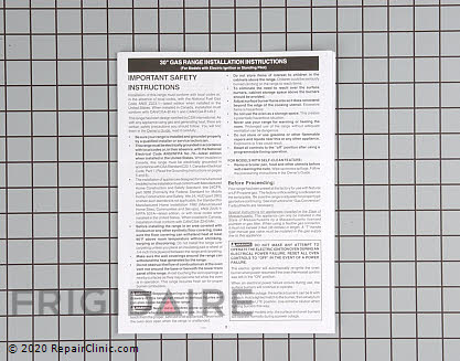 Owner's Manual 316259327 Alternate Product View