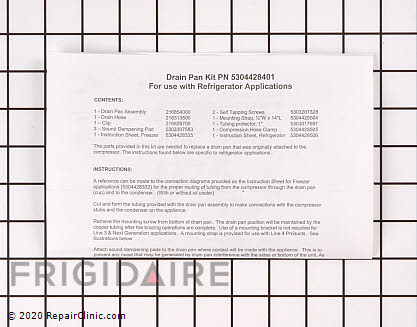 Drain Pan 5304428401 Alternate Product View