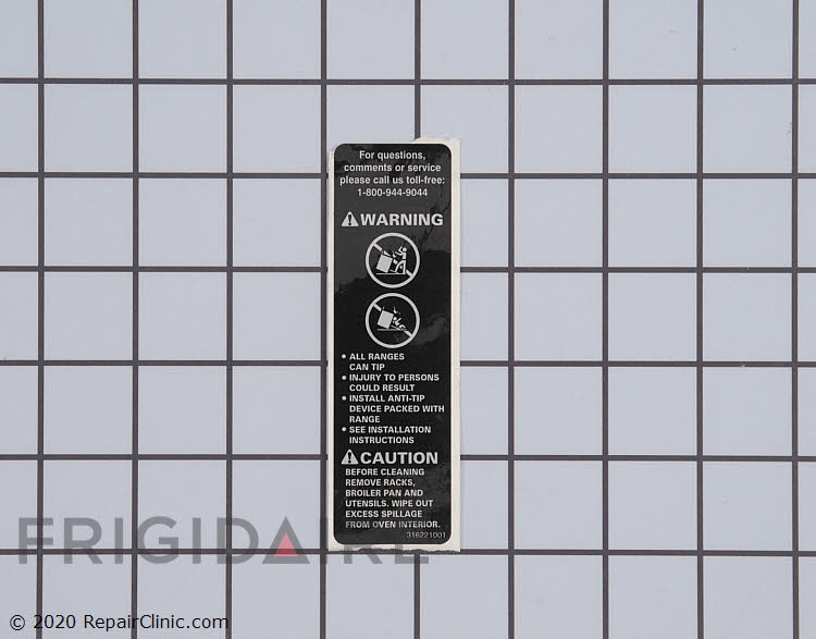 316221001 Label