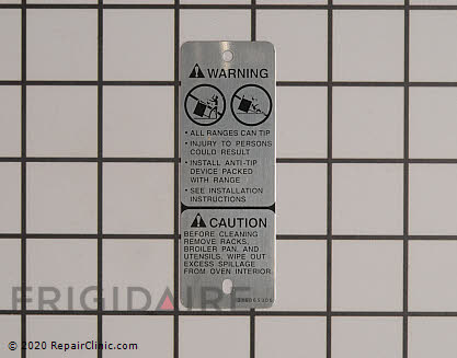 Nameplate 316065300 Alternate Product View