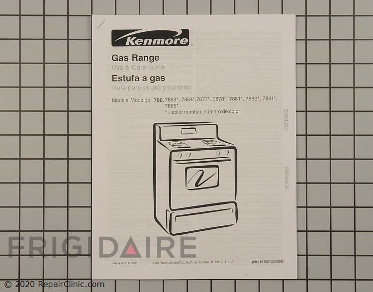 316462422 Kenmore Range/Stove/Oven Manual