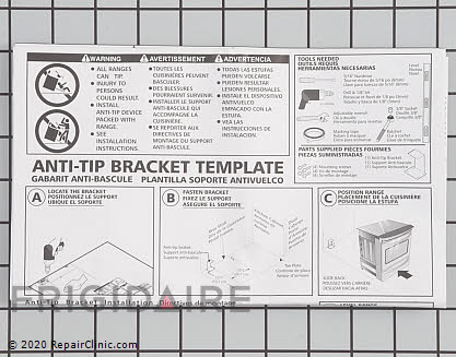 Anti-Tip Bracket 318335700 Alternate Product View