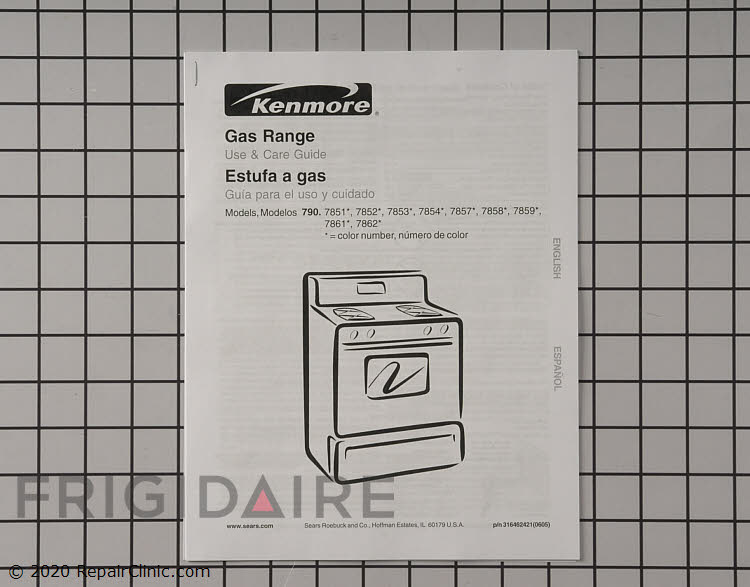 316462421 Kenmore Range/Stove/Oven Manual