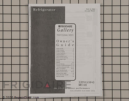 Owner's Manual 5304413840 Alternate Product View