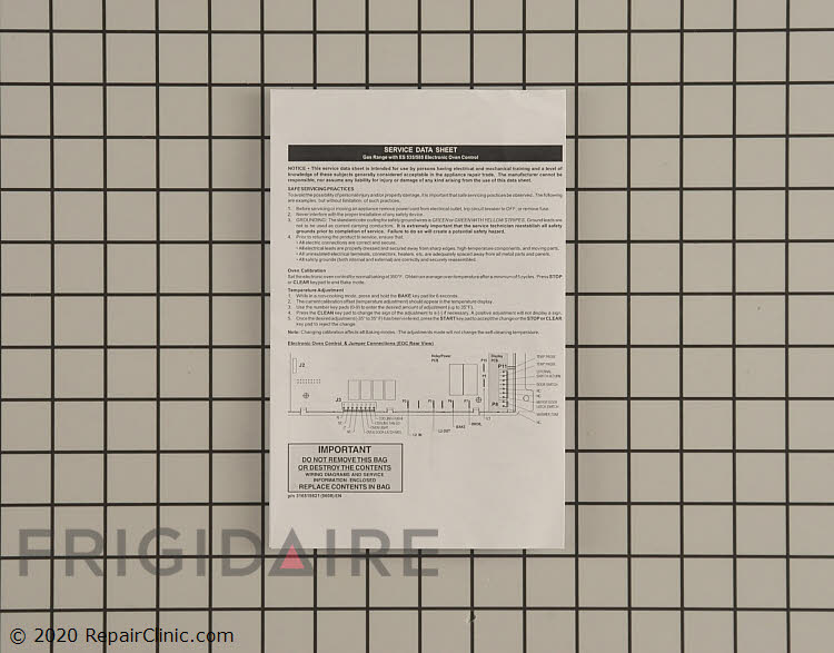 316519821 Kenmore Range/Stove/Oven Repair Manual