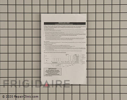 Repair Manual 316519821 Alternate Product View