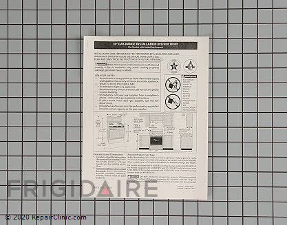 Installation Instructions 316105822 Alternate Product View