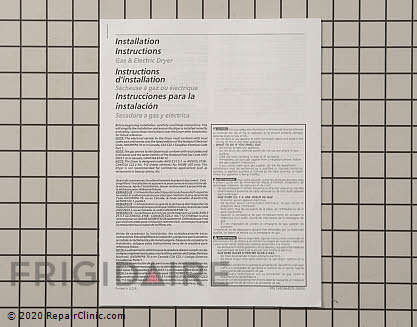 Installation Instructions 134296400 Alternate Product View