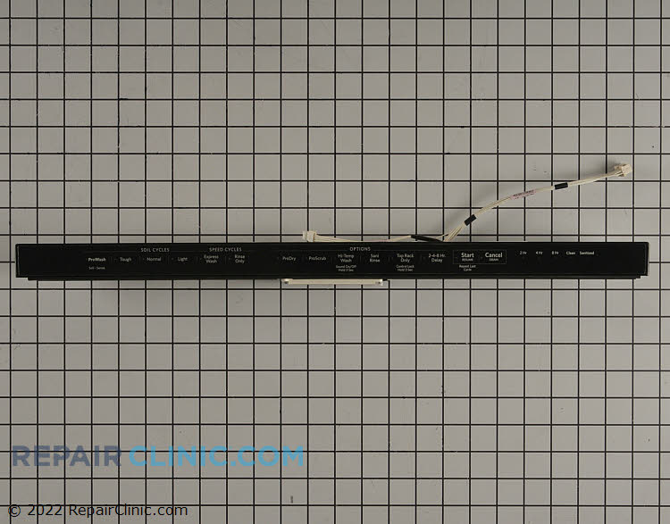 Dishwasher Touchpad and Control Panel W10803367 Whirlpool Touchpad