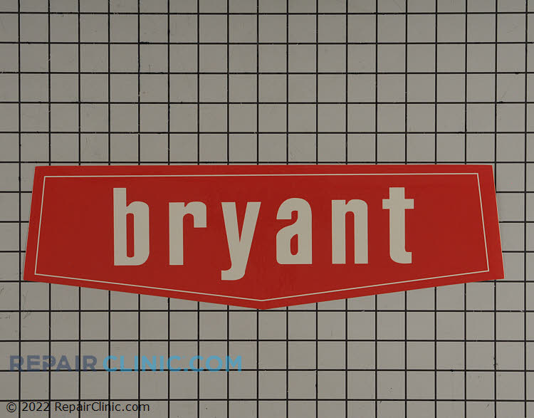 Label nameplate bryant