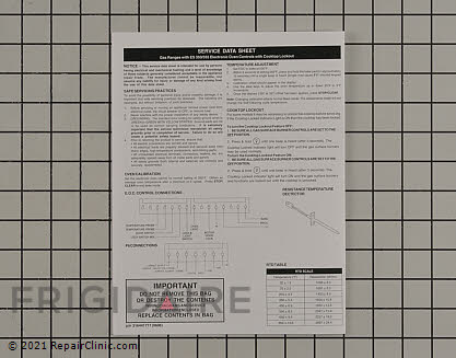 Tech Sheet 316441717 Alternate Product View