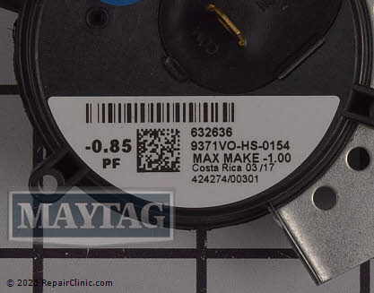 Pressure Switch 632636R Alternate Product View