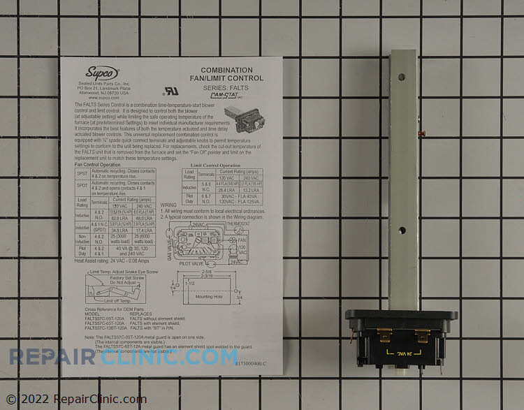 Fan Limit Switch S1-02541181000 Alternate Product View